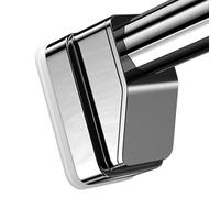 Barra Cortina Ducha 40 a 500cm Extensible Barra de Cortina sin Taladro Barra de tensión para Ventana Baño Armario Ropero Cocina Balcón Puerta, Acero Inoxidable(SUS,40-50cm (16-19in))