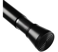 Barra Cortina Ducha Barra Ducha Extensible Barras Extensibles Para Cortinas Para Baño Ventana Cocina Negro 85-230Cm Ø32mm
