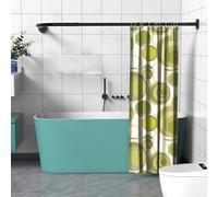 Barra Cortina Ducha Curva, Barra Cortina Ducha Esquina, Barra Cortina Ducha En L Extensible Para BañO Tienda De Ropa, Espacio Privado(Size: 90-130cm x 90-130cm, Color:Negro. Sin Taladros)