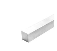 Barra cuadrada de acero inoxidable, 1 barra cuadrada de acero inoxidable 304 100 mm longitud, for maquetas aviones(10mm x 10mm 100mm)