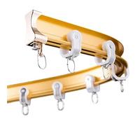 Barra curvada de techo flexible para separadores de habitaciones con rodillos silenciosos de 3,9 m, perfecta para decoración elegante del hogar y soluciones de optimización del espacio
