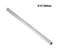 Barra de acero blanca 200mm HSS cuadrado para herramientas de torno CNC utilizadas en para fresado torneado grabado perforación perforación (8 × 8 × 200 mm)