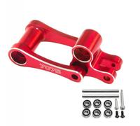 Barra de acoplamiento trasera de aluminio 7075 para nudillos traseros para LOSI 1/4 Promoto-MX Motocicleta Dirt Bike, reemplaza # LOS264001 (rojo)
