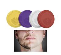 Barra de afeitar para hombre,Jabón de afeitar para barba | 4 jabones para el cuidado de la barba | Hidrata y protege, espuma, jabón portátil para el cuidado masculino, mejora tu cuidado