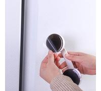 Barra de agarre con ventosa sin taladro para baño y cocina, capacidad de 5 kg, material ABS, fácil de instalar en superficies lisas, resistente a la humedad, reutilizable conmigo (blanco)