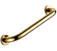 Barra de agarre de latón dorado para bañera de mano para ancianos y discapacitados, 42 cm, montado en la pared, con toallero, soporte de seguridad para el baño