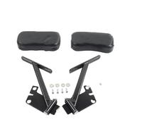 Barra de Agarre de Mano Compatible con Goldwing 1500 GL1500A Aspencade GL1500SE 1988-2000 Reposabrazos para pasajeros con Almohadilla de Cuero PU Manija Pasajero Trasero de la Motocicleta(Black)