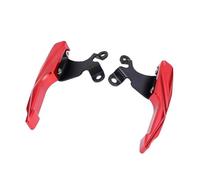 Barra de Agarre de Mano Reposabrazos Trasero de Aluminio Grueso, Accesorios universales para Motocicleta CBF190 CB190R Manija Pasajero Trasero de la Motocicleta(3D Red)