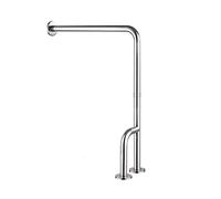 Barra de Agarre de Seguridad para Ducha Resistente para Bañera, Barra de Agarre de Inodoro de Baño de Acero Inoxidable Curvo Barras de Agarre de Inodoro con Patas, Pasamanos de Seguridad de