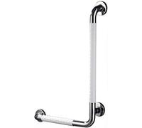 Barra de agarre en forma de L para bañera y ducha, acero inoxidable, montaje en pared, mango de seguridad antideslizante para ancianos y mujeres embarazadas