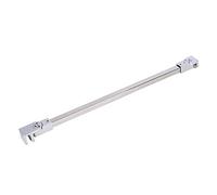 Barra de agarre estabilizadora de pared de vidrio for cuarto de ducha de acero inoxidable, 150 cm, puede sujetar vidrio de 8-12 mm de espesor, ángulo de instalación múltiple ajustable de 180 °/744(Sil