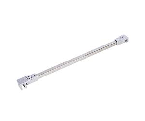 Barra de agarre estabilizadora de pared de vidrio for cuarto de ducha de acero inoxidable, 150 cm, puede sujetar vidrio de 8-12 mm de espesor, ángulo de instalación múltiple ajustable de 180 °/744(Sil