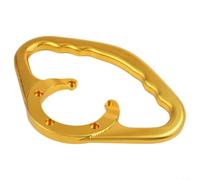 Barra de agarre para pasajeros basada en tanque de combustible para motocicleta, material de aluminio CNC para mayor seguridad y seguridad de conducción (dorado)