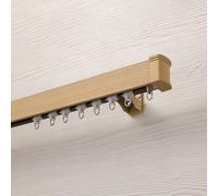 Barra de aleación de aluminio de grano de madera de imitación de pared de 2,5 m, sistema de polea simple/doble para un agarre suave