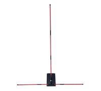 Barra de alineación de golf, acero, 111 x 116 cm, indicador de dirección de , soporte de calibración, ayuda de entrenamiento para práctica de golf, mejora la precisión del swing, ejercicios de