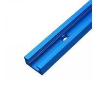 Barra de aluminio con ranura en T Guía deslizante con ranura en T for carpintería, color plateado, rojo y azul, longitud de 300 a 500 mm, guía inglete aluminio, 1 pieza(Blue,300mm)
