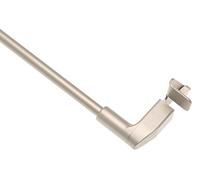 Barra de Aluminio Extensible Tipo 'Press & Go' (sin contera), Color Cromo, 80-110 cm