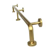 Barra De Apoyo De Pies Para Bar Riel Para Pies De Barra Acero Inoxidable 304, Distancia Pared 1,5 "OD, Soporte Para Reposapiés 20cm, Utilizado Para Isla Cocina, Garaje, Patio(L130cm/4.3ft)