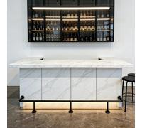 Barra de apoyo para los pies de taburete de bar, Kit de rieles for pies, acero inoxidable negro, varios tamaños, barra, isla cocina, hogar, comercial(290cm/114in/9.5ft)