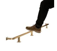 Barra de apoyo para los pies de taburete de bar, Tamaños múltiples multicolores del equipo inoxidable montado en el piso carril pie de la barra acero(Gold,75in/190.5cm)
