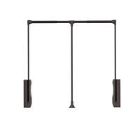 Barra de armario abatible, barra de elevación de armario de metal con ancho ajustable, rieles deslizantes hidráulicos de doble amortiguación, capacidad de carga de 20 kg(Color-2,55-70cm)