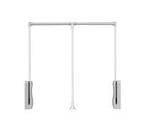 Barra de armario abatible, barra de elevación de armario de metal con ancho ajustable, rieles deslizantes hidráulicos de doble amortiguación, capacidad de carga de 20 kg(Color-3,55-70cm)