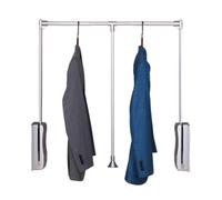 Barra De Armario Abatible Con Amortiguador, Barra Elevadora, Barra De Armario De Tubo De Aluminio, Extensor Ajustable For Colgar Ropa.(830-1150mm)