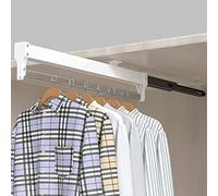 Barra de armario extensible extraíble Riel para perchas Perchero ajustable Riel para ropa (Size : 300mm)