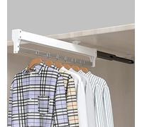 Barra de armario extensible extraíble Riel para perchas Perchero ajustable Riel para ropa (Size : 600mm)