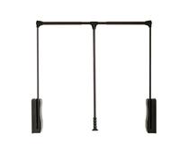 Barra de armario extraíble ajustable, colgador de ropa que ahorra espacio, fácil instalación, solución de almacenamiento versátil para organización de armario