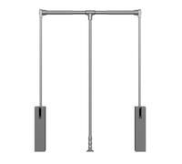 Barra de armario extraíble ajustable, estante de secado de ropa que ahorra espacio, colgador de ropa montado en la pared, riel extensible para armario, soporta hasta 10 kg, perfecto para organizar
