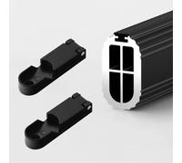 Barra de armario resistente, diseño antideslizante y funcionamiento silencioso, barra colgante de aleación de aluminio duradera con tornillos para una organización resistente de la ropa
