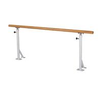 Barra de Ballet Ajustable de 80 a 115 cm: Barra portátil Individual para estiramientos y Ejercicios, Ideal para Estudios de Danza, Entrenamientos en casa y Entrenamiento Profesional (Blanca,