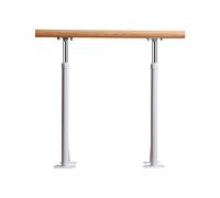 Barra de Ballet Independiente Ajustable: Barra de Baile de Madera Maciza para Estudio en casa, Palo de Ejercicio Vertical Antideslizante para niños y Adultos, 1,5 m Blanco Pra