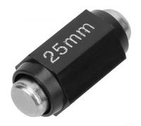 Barra de barra de bloque de calibración profesional para micrómetro y calibrador, accesorio de calibre de varilla de referencia construido de acero inoxidable para mayor precisión (25 mm)