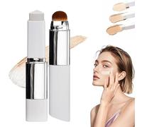 Barra De Base De Maquillaje Chartming Color Changing Foundation Stick, Barra De Crema Cubriente V De Base De Maquillaje Coreana Blanca, Acabado Impecable, Con Cabezal De Brocha (Blanco marfil)