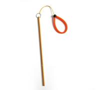 Barra de buceo con cordón, herramienta de señal subacuática y dispositivo de medición para golpear tanques y gancho de corriente (amarillo)