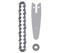 Barra de cadena de sierra de repuesto, 129 mm, placa de guía de motosierra, juego de piñones de cadena, mini sierra de podar eléctrica de mano