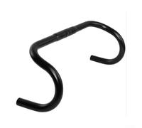 Barra de caída para bicicleta de carretera hecha de aleación de aluminio 6061, 25,4 x 420 mm, tubo final de 22,2 mm, enrutamiento de cable externo, para carreras y ciclismo de rendimiento (color negro