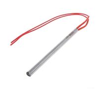 Barra de calefacción de 220 V, cuerpo de acero inoxidable diseñado para una larga vida útil, 100 W, 120 W, 200 W, 300 W, opciones de potencia, baja pérdida térmica (200 W, 8 x 120 mm)