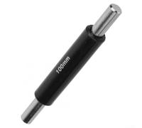 Barra de calibración de micrómetro de acero inoxidable para micrómetros exteriores, barra de calibre de referencia de precisión de 25 mm a 100 mm, acabado negro y plateado (100 mm)
