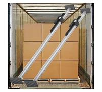 Barra de Carga con trinquete, Barra estabilizadora de Carga Ajustable para Camiones compactos, Barras de Soporte de Carga retráctiles con pies Antideslizantes, Divisor de Caja de camión de a