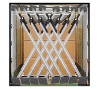 Barra de Carga con trinquete, Barra estabilizadora de Carga Ajustable para Camiones compactos - Barras de Carga de Soporte de Remolque retráctiles con Almohadillas Antideslizantes, Divisor d