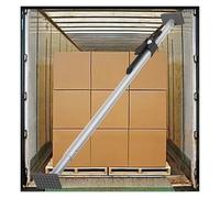 Barra de Carga con trinquete, Barra estabilizadora de Carga para Camiones compactos - Barras de Soporte retráctiles para remolques de Camiones de Caja, Almohadilla Antideslizante para los pi