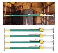 Barra de carga de camión resistente, barra divisora universal ajustable para caja de camioneta/barra de carga de trinquete, con almohadilla antideslizante y diseño de resorte, para remolques de