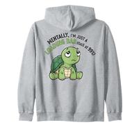 Barra de Carga Mental atascada al 99% de Humor de Tortuga Sudadera con Capucha