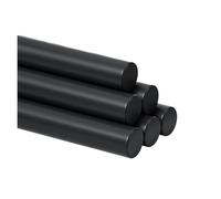 Barra de caucho de nitrilo sólido negro, diámetro de 20/25/30/35/40/45/50/55/80/90/100/110/120/130mm, varillas redondas resistentes al aceite, longitud de sellado de 500mm(55x 500mm)