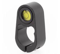 Barra de centrado de aleación de aluminio con soporte para poste de 36 mm, accesorio de nivel de ampolla de casa redondo compatible con varilla de fibra de carbono y soporte GPS (25 mm)