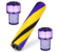 Barra de cepillo de rodillo suave compatible con aspiradora de mano Dyson V12 SV20 Detect Slim, con 2 filtros HEPA V12, repuesto para piezas n.º 971634-01