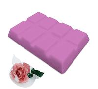 Barra de cera pequeña para derretir - Cera de soja hecha a mano vegana de larga duración altamente perfumada hecha a mano (rosa de invierno y pimienta rosa)